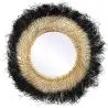 Buy Wall Mirror - Boho Bali Round Design (60 cm) - Melu Natural wood 60059 - in the UK
