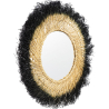 Buy Wall Mirror - Boho Bali Round Design (60 cm) - Melu Natural wood 60059 - prices