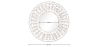Buy Wall Mirror - Boho Bali Round Design (60 cm) - Chiua White 60060 in the United Kingdom