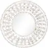Buy Wall Mirror - Boho Bali Round Design (60 cm) - Chiua White 60060 - in the UK