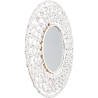 Buy Wall Mirror - Boho Bali Round Design (60 cm) - Chiua White 60060 - prices