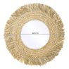 Buy Wall Mirror - Boho Bali Round Design (60 cm) - Paui Natural wood 60061 in the United Kingdom