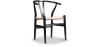 Buy X2 Dining Chair Scandinavian Design Wooden Cord Seat - Wish Black 60062 in the United Kingdom