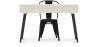 Buy Desk Table Wooden Design Scandinavian Style Viggo + Bistrot Metalix Chair New edition Black 60065 at MyFaktory