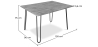 Buy Grey Hairpin 120x90 Desk Table + Bistrot Metalix Chair Black 60069 - prices