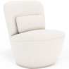 Buy White boucle ​armchair - upholstered - Caroline White 60071 at MyFaktory