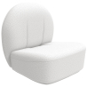 Buy White boucle ​armchair - upholstered - Sabine White 60072 - prices