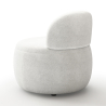 Buy White boucle ​armchair - upholstered - Piera White 60073 - in the UK