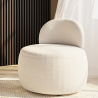 Buy White boucle ​armchair - upholstered - Piera White 60073 in the United Kingdom