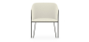 Buy Dining chair upholstered in white boucle - Martine White 60075 in the United Kingdom