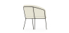 Buy Dining chair upholstered in white boucle - Martine White 60075 - in the UK
