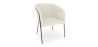 Buy Dining chair upholstered in white boucle - Martine White 60075 with a guarantee
