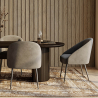 Buy Dining Chair Upholstered Velvet - Cenai Pink 60076 in the United Kingdom