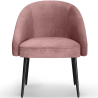 Buy Dining Chair Upholstered Velvet - Cenai Pink 60076 - in the UK