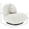 Buy Bouclé fabric upholstered armchair - Nuiba White 60078 - prices