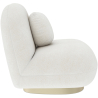 Buy Bouclé fabric upholstered armchair - Nuiba White 60078 - in the UK