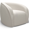 Buy White boucle armchair - upholstered - Recira White 60080 in the United Kingdom