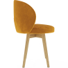 Buy Velvet upholstered dining chair - Seranda Yellow 60081 in the United Kingdom