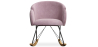 Buy Rocking armchair upholstered in velvet - Frida  Light Pink 60082 at MyFaktory