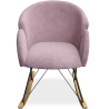 Buy Rocking armchair upholstered in velvet - Frida  Light Pink 60082 home delivery