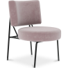 Buy Velvet upholstered dining chair - Light Pink - Hebay Light Pink 60085 in the United Kingdom