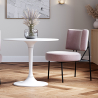 Buy Velvet upholstered dining chair - Light Pink - Hebay Light Pink 60085 - prices