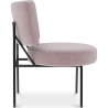 Buy Velvet upholstered dining chair - Hebay Light Pink 60085 at MyFaktory