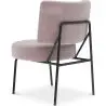 Buy Velvet upholstered dining chair - Light Pink - Hebay Light Pink 60085 home delivery