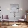Buy Velvet upholstered dining chair - Light Pink - Hebay Light Pink 60085 - in the UK