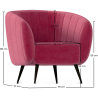Buy Velvet upholstered armchair - Oysa Cognac 60086 - in the UK