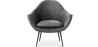 Buy Velvet upholstered armchair - Ora Dark grey 60087 at MyFaktory