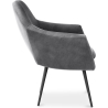 Buy Velvet upholstered armchair - Ora Dark grey 60087 - prices