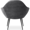 Buy Velvet upholstered armchair - Ora Dark grey 60087 in the United Kingdom
