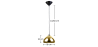 Buy Empty Pendant Lamp  - 18cm - Chromed Metal Gold 51886 - prices