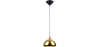 Buy Empty Pendant Lamp  - 18cm - Chromed Metal Gold 51886 in the United Kingdom