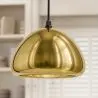 Buy Empty Pendant Lamp  - 18cm - Chromed Metal Gold 51886 - prices