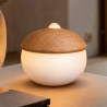 Buy Table Lamp USB Rechargeable LED with Touch Sensor – Warm Light – Acorn Natural wood 60101 in the United Kingdom