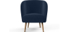 Buy Velvet upholstered armchair - Rese Dark blue 60083 in the United Kingdom