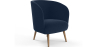 Buy Velvet upholstered armchair - Rese Dark blue 60083 at MyFaktory