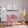 Buy Velvet upholstered armchair - Rese Dark blue 60083 - prices