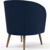 Buy Velvet upholstered armchair - Rese Dark blue 60083 in the United Kingdom