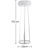 Buy Crystal Floor Lamp 50cm  Transparent 53533 with a guarantee