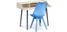 Buy Office Desk Table Wooden Design Scandinavian Style Eldrid + Premium Brielle Scandinavian Design chair with cushion Light blue 60116 - in the UK