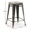 Buy Bar Stool - Industrial Design - 60cm - New Edition - Metalix Metallic bronze 60122 home delivery