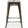 Buy Bar Stool - Industrial Design - 60cm - New Edition - Metalix Metallic bronze 60122 in the United Kingdom