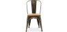 Buy Dining Chair Bistrot Metalix Industrial Metal and Light Wood - New Edition Metallic bronze 60123 - in the UK