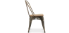 Buy Dining Chair Bistrot Metalix Industrial Metal and Light Wood - New Edition Metallic bronze 60123 with a guarantee