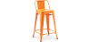 Buy Bar Stool with Backrest - Industrial Design - 60cm - New Edition - Metalix Orange 60126 home delivery