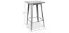 Buy Bar Table Bistrot Metalix industrial Metal - 100cm- New Edition Steel 60127 at MyFaktory