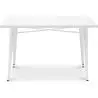 Buy Dining Table Bistrot Metalix style industrial Metal - 120 cm - New Edition White 60128 - in the UK
